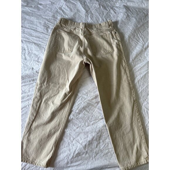 L.L. Bean Womens Tan Jeans Sz 16 Petite Orginal Fit / Relaxed Denim Plus Size - Picture 2 of 7